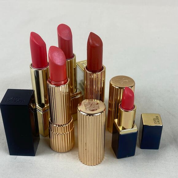 Estée Lauder Lipsticks - Defiant Coral Frosted Apricot Copper Coral Complex - Picture 1 of 4